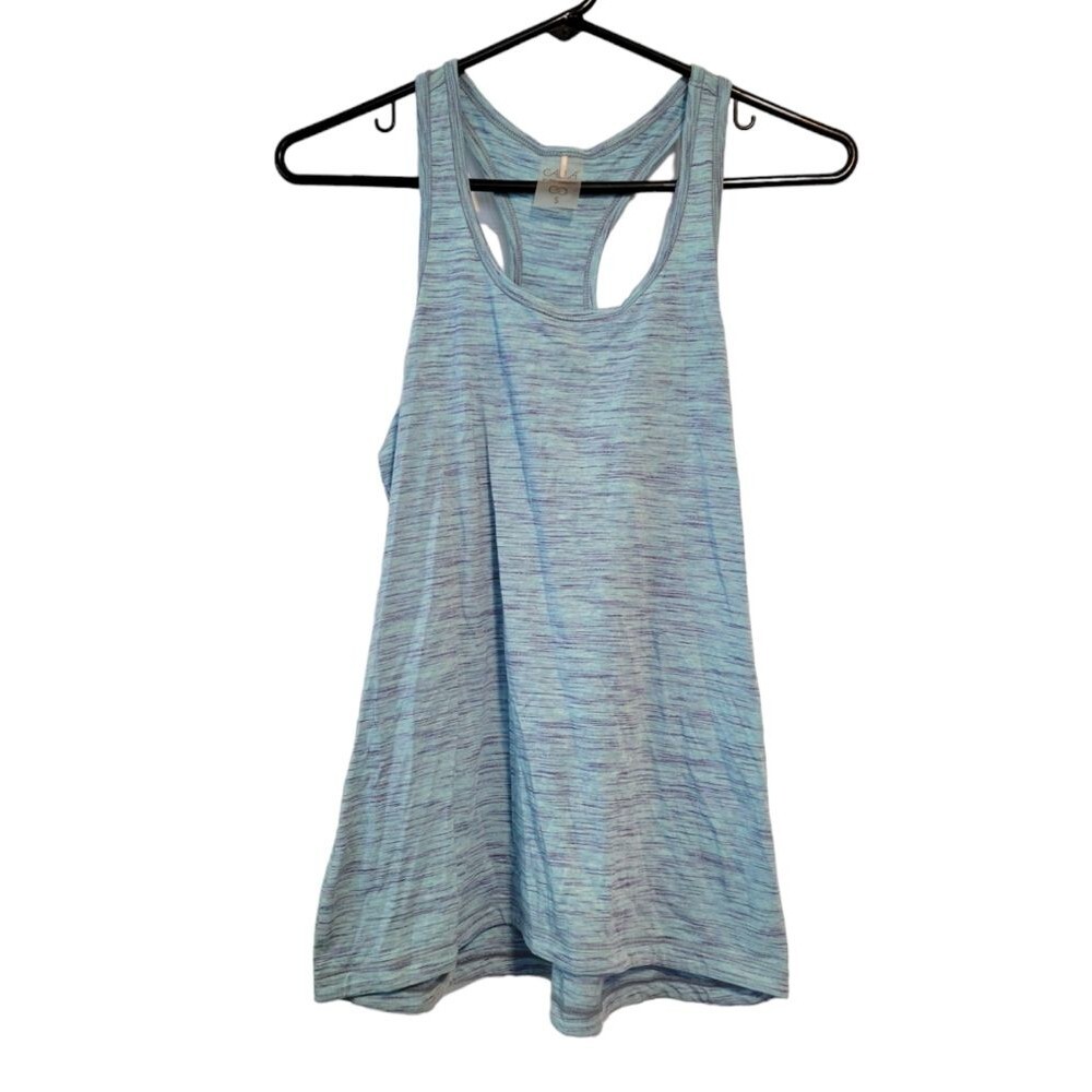 Calia Carrie Underwood Light Blue Space Dye Athletic Tank Size Small